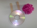 How To Make Pompom Maker Using A Recycled Cd And Popsicle Sticks 