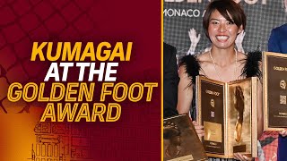 THE CELEBRATION OF A CAREER | SAKI KUMAGAI SHINES AT THE GOLDEN FOOT AWARD 🦶✨?