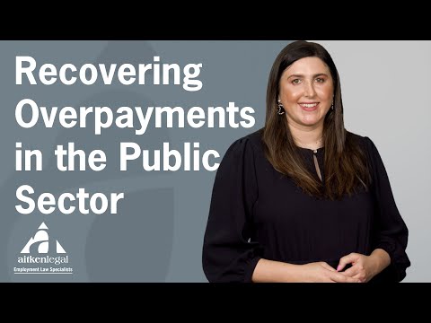 Recovering overpayments in the Public Sector