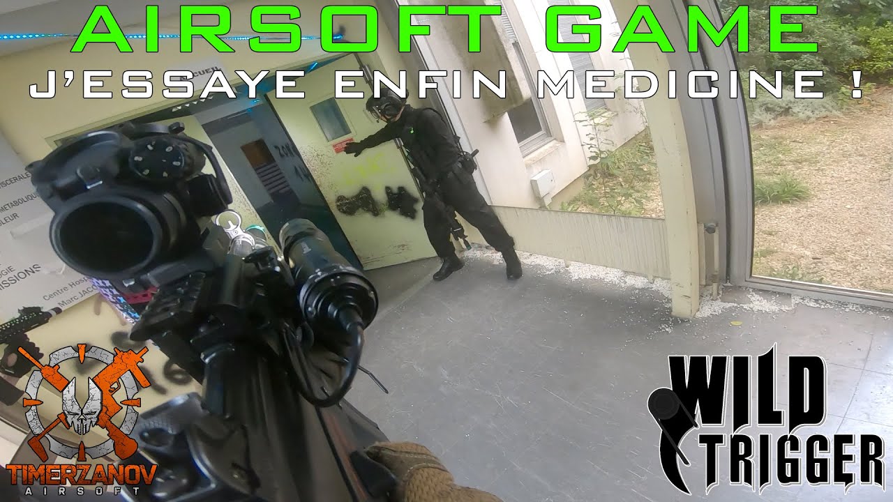 Airsoft Game #17 J'ESSAYE ENFIN MEDICINE ! (Wild Trigger) MP5A5 NGRS & Glock17 Gen4 Tokyo Marui [FR]