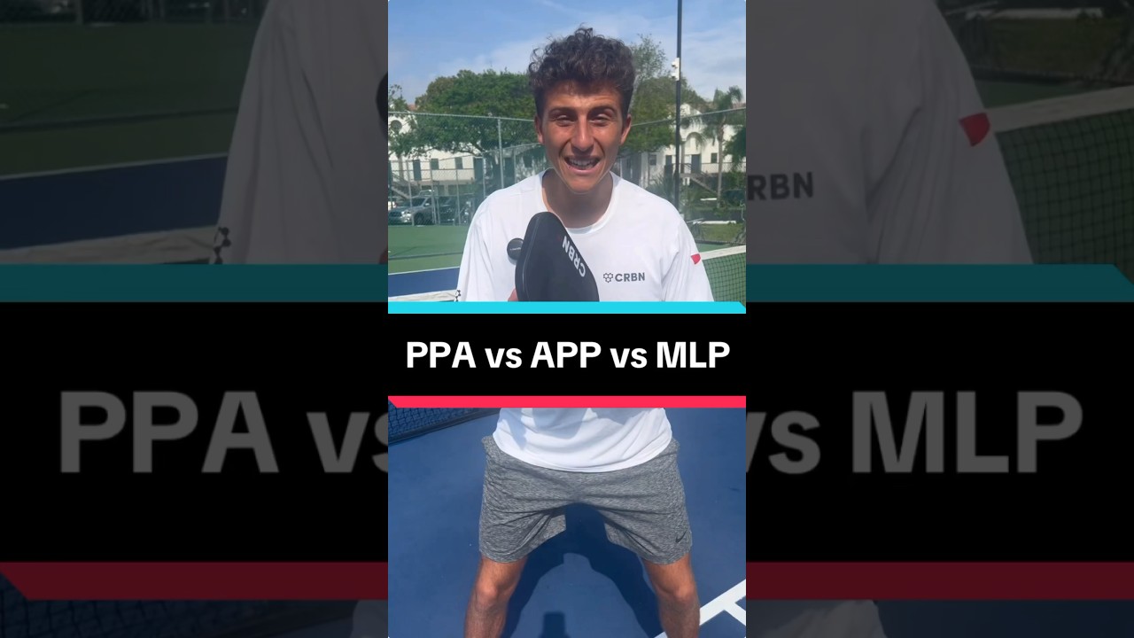 Explaining the difference between the PPA, APP, and MLP #pickleball #pickleballtips #shorts