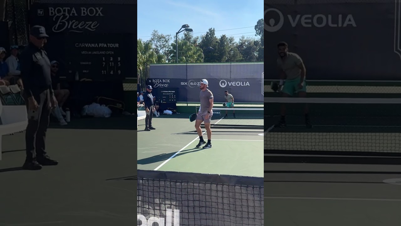 What a pickleball win for Noe Khlif! He takes down number 1 Federico Staksrud