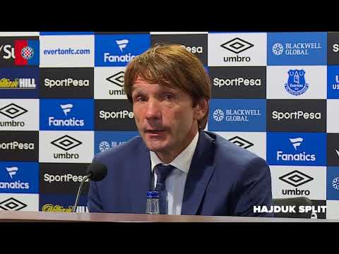 Coach Carrillo after match conference at Goodison Park