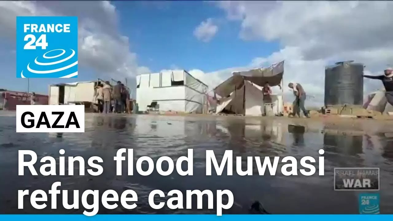 Rains bring more misery for Gaza refugee camp residents • FRANCE 24 English