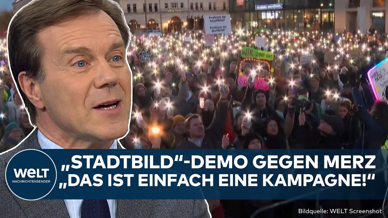 DEUTSCHLAND: "Stadtbild"-Demo gegen Merz vor dem Brandenburger Tor! "Ich finde sie fast absurd!"