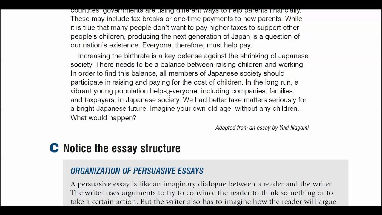 Counter arguments in persuasive essays for middle school