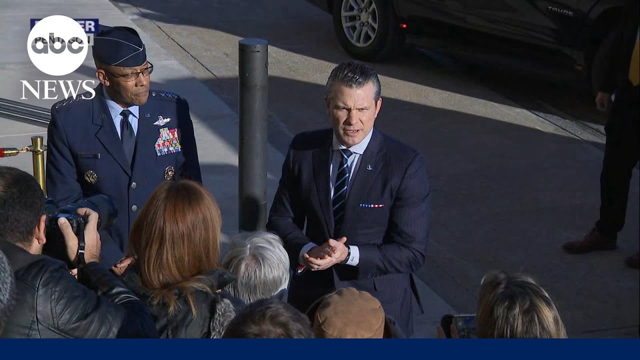 Secretary of Defense Pete Hegseth's talks plans for department on first official day at the Pentagon