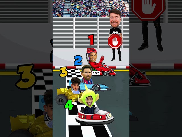 Cristiano Ronaldo es más rápido que Messi. Ft Larín Junior & Mr Beast.