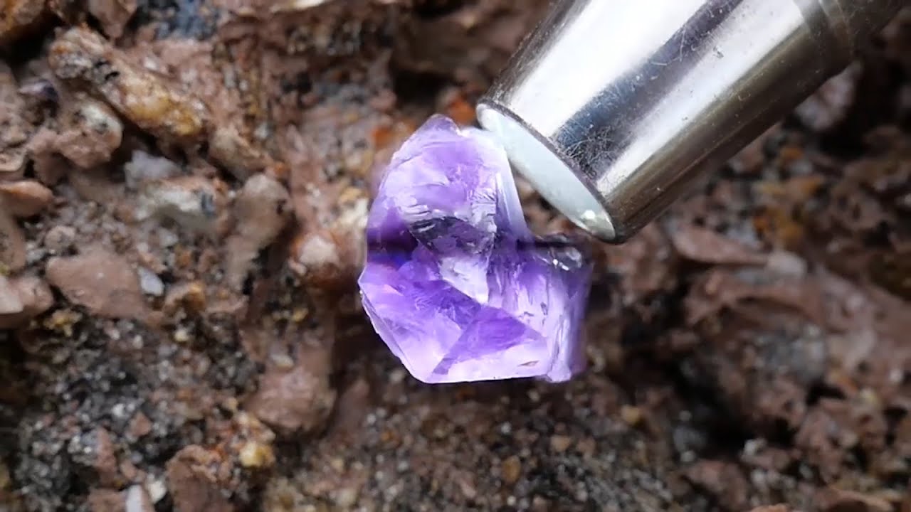 Red crystals 2 are formed in volcanic caves by the sea. Gems, diamonds