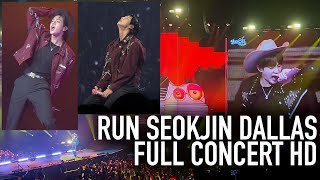 Jin | Run Seokjin FULL CONCERT HD [Vlog/Fancam] DALLAS TOUR | BTS Dallas 250722