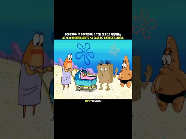Bob Esponja conseguiu a cor da pele perfeita #cartoons #desenho #filmesnovos #desenhos