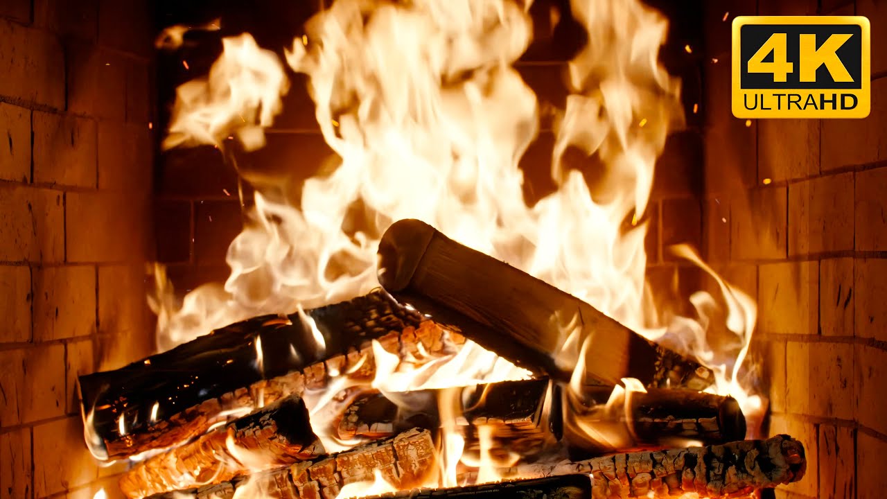 🔥 Fireplace Crackle Dreams with Dancing Firelight and Whispering Logs for Holiday Serenity Routine