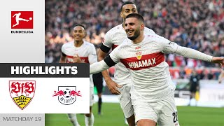 Undav & VfB spectacular! | VfB Stuttgart — RB Leipzig 5-2 | Highlights | MD 19 — Bundesliga 23/24