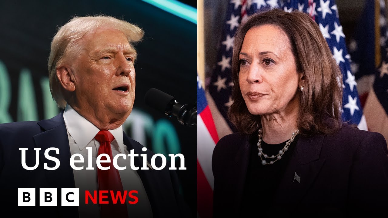 Kamala Harris closing gap on Donald Trump in US election race | BBC News