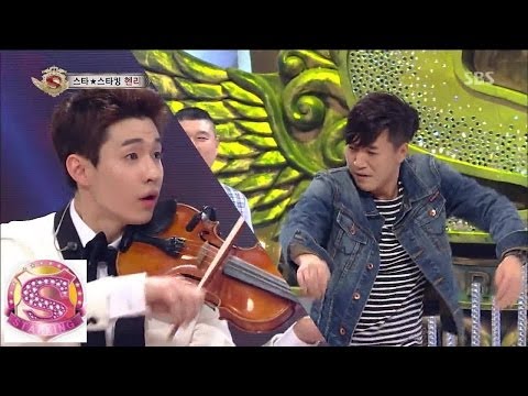 헨리의 바이올린 VS 김종민의 댄스 @놀라운 대회 스타킹 140329