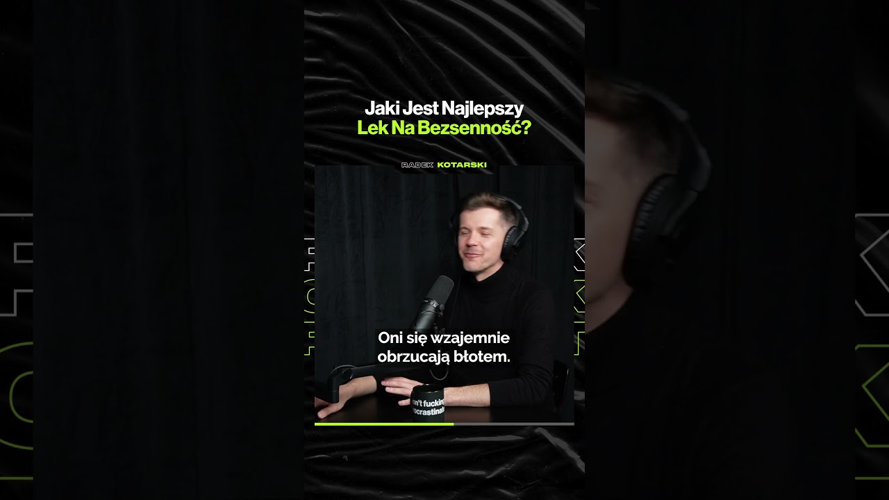 Jaki Jest Najlepszy Lek Na Bezsenność? – ft. Radek Kotarski @radekkotarski