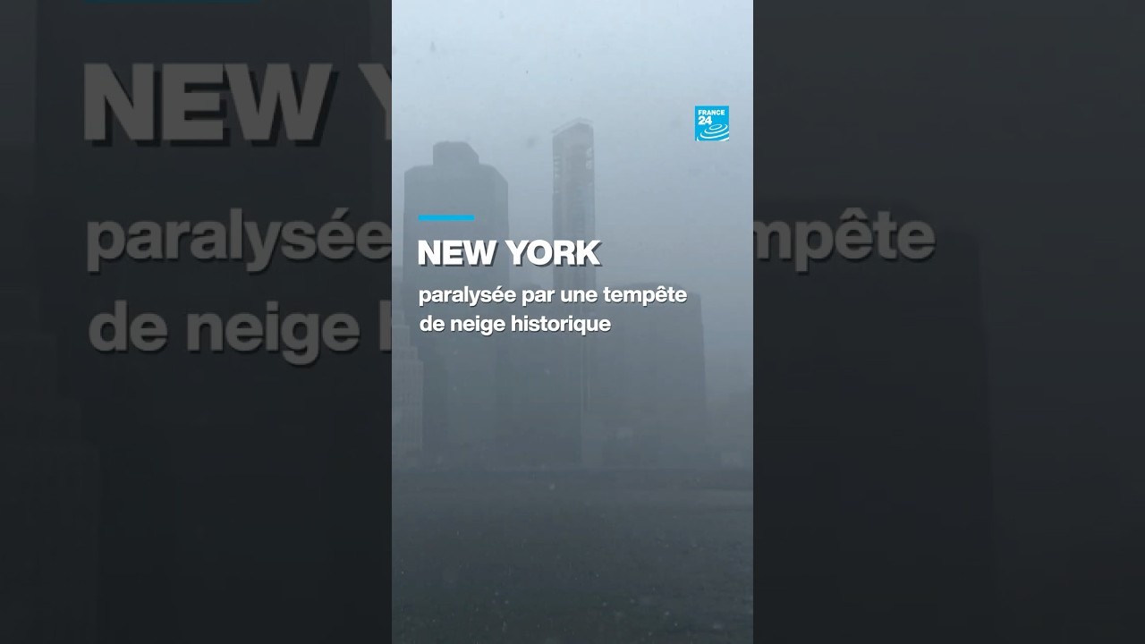 New York paralysée par une tempête de neige historique • FRANCE 24