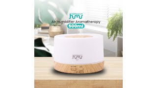 Pratinjau video produk Taffware HUMI Air Humidifier Aromatherapy 7 Color 500ml Remote - 2467