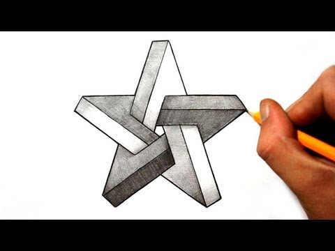 How To Draw The Impossible Triangle - Optical Illusion Phim Video Clip