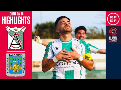 (RESUMEN Y GOLES) Atlético Sanluqueño 2-1 SD Tarazona / J14 - 1ª RFEF G2 / Fuente: YouTube Real Federación Española de Fútbol