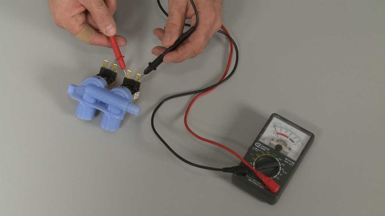 how to test water inlet valve with multimeter