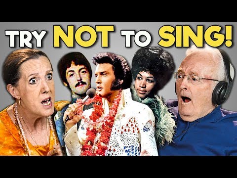 ELDERS REACT TO TRY NOT TO SING ALONG CHALLENGE