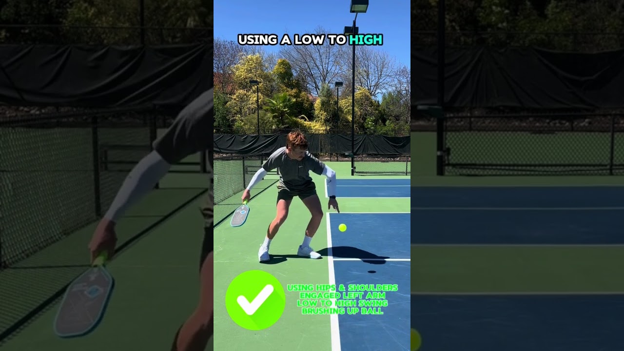 How to hit top spin in pickleball
