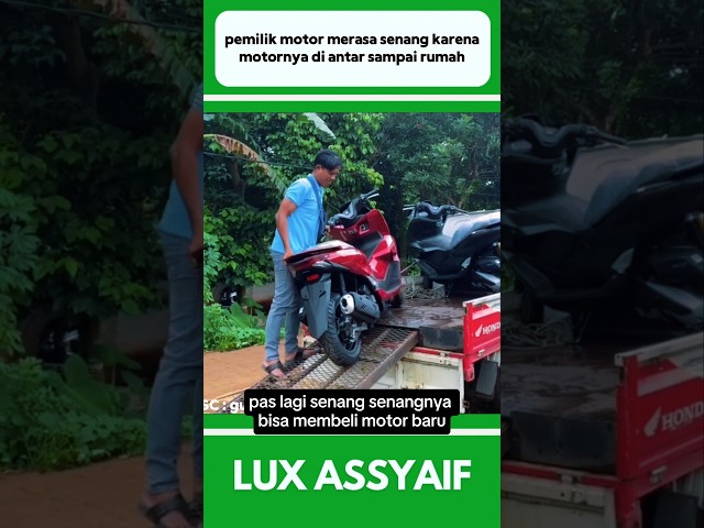 PEMILIK MOTOR SANGAT SENANG KARENA MOTORNYA DI ANTAR SAMPAI RUMAH #shorts