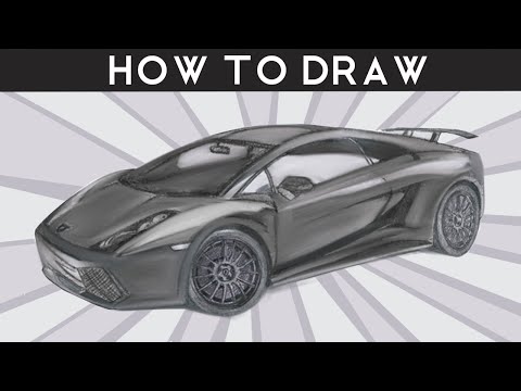 HOW TO DRAW - Lamborghini Gallardo Superleggera - Step by Step - YouTube