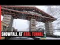 Atal Tunnel In Himachals Rohtang Covered In Snow