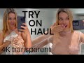 [4K] TRANSPARENT TRY ON HAUL with Meela At The Mall