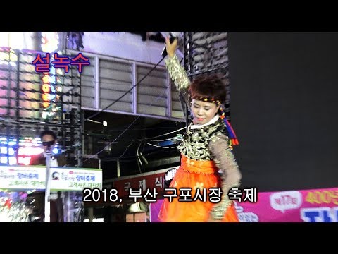 품바싱어 설녹수 - 미어터지는 관객 (2018, 부산 구포시장 축제)
