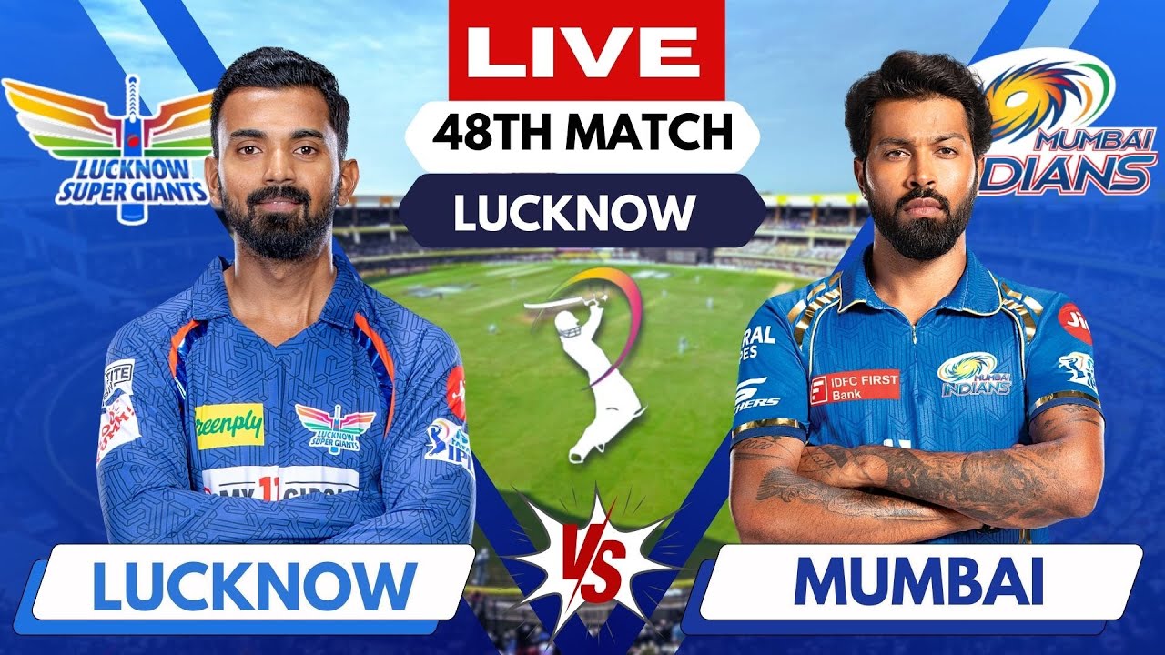 🔴 Live IPL: LSG vs MI Live Match, Lucknow vs Mumbai | IPL Live Scores & Commentary #ipl2024