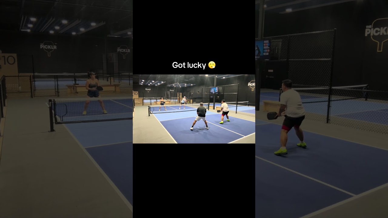 Got lucky 😮‍💨 #Pickleball #PickleballHighlights #PickleballLife #Shorts #YouTubeShorts