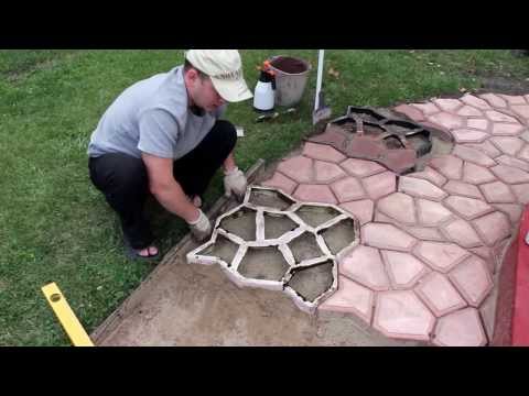 Приготовление бетона для производства тротуарной плитки в домашних условиях