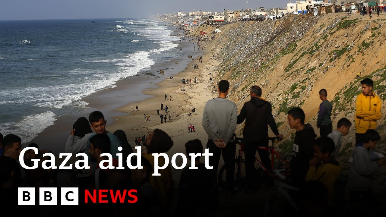 US to set up port on Gaza coast for aid delivery | BBC News