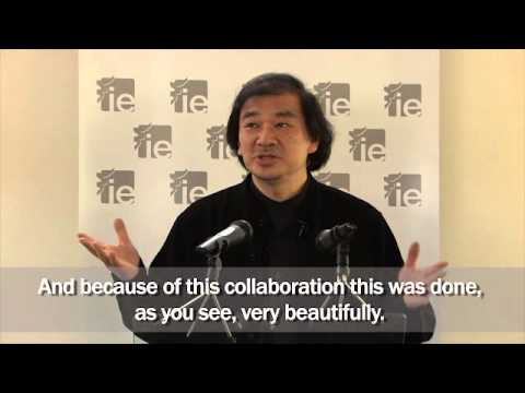 IE Paper Pavilion - Shigeru Ban - Inauguration Speech - YouTube