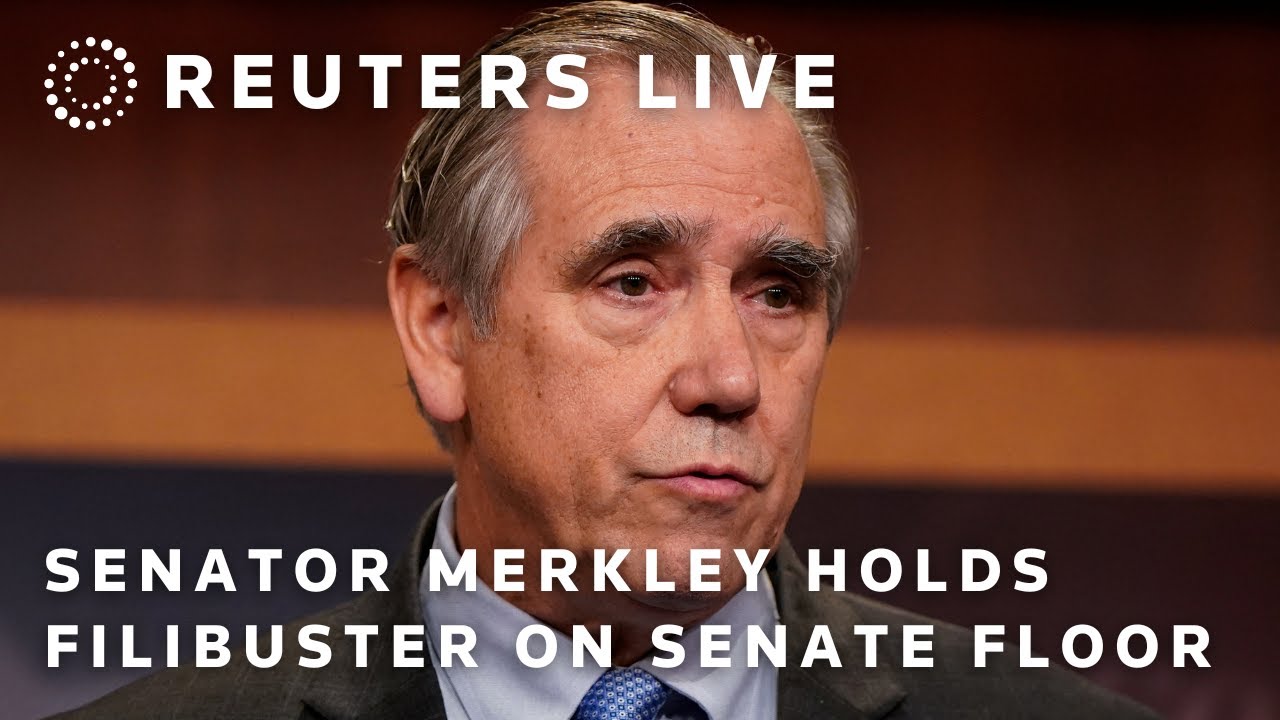 LIVE: Senator Jeff Merkley holds a filibuster on the Senate floor