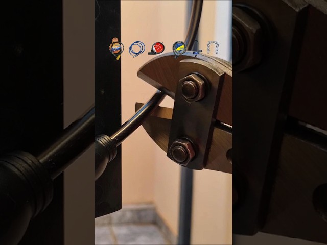 qual trava de bicicleta é mais resistente? #satisfatorio #trava #bicicleta #resistencia #corrente