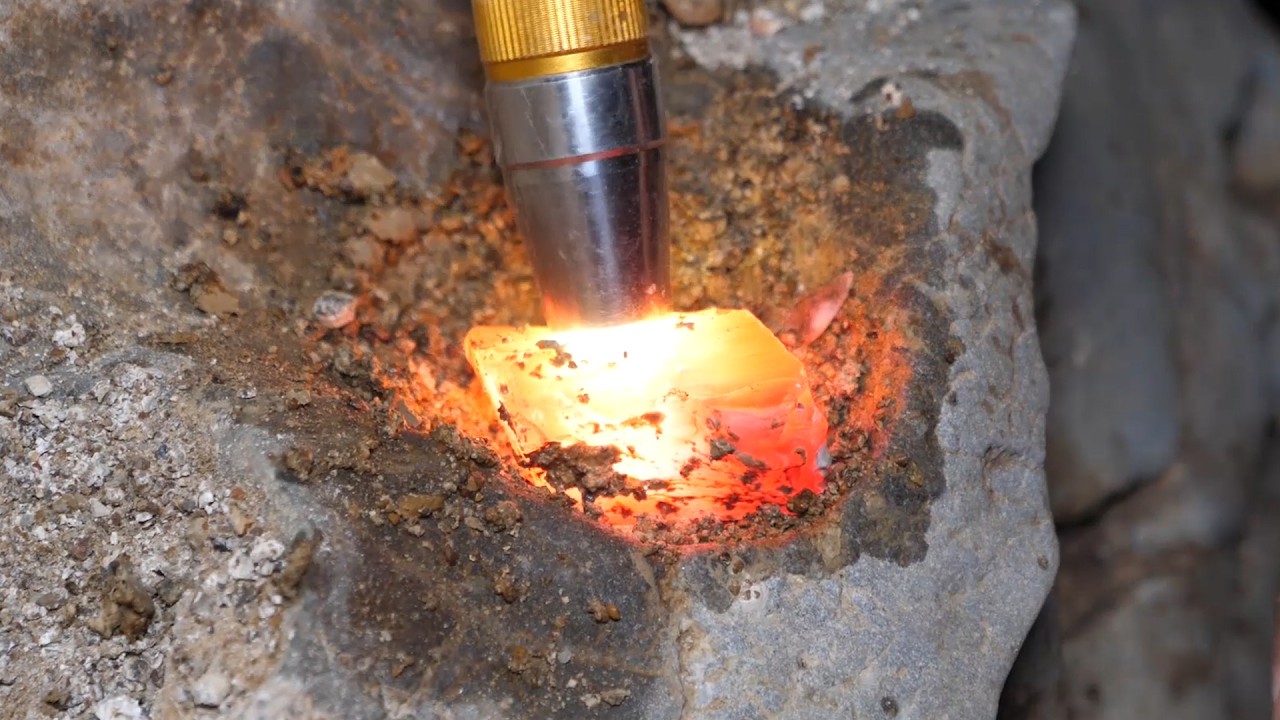 A country boy discovers a magical crystal treasure inside a rock.