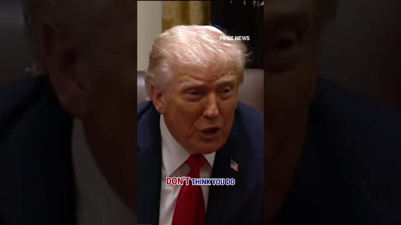 WATCH: Trump SNAPS at reporter over Ukraine war #shorts #foxnews #trump #news