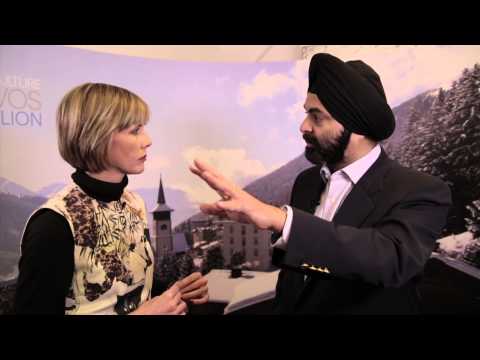 WEF Davos 2014 Hub Culture Interview with Ajay Banga