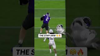 Look at this NASTY stiff arm 💪😤 #cfb #football #northwestern #CollegeFootball