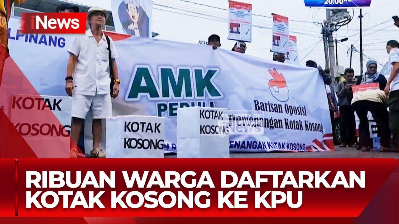 Warga Pangkalpinang Daftarkan Kotak Kosong ke KPU, Protes Monopoli Politik - iNews Room 30/08