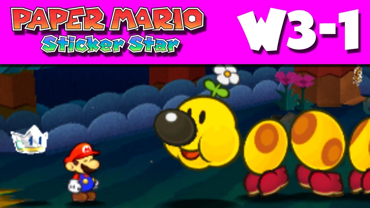 paper-mario-sticker-star-gameplay-walkthrough-world-3-1-leaflitter-path-nintendo-3ds-youtube