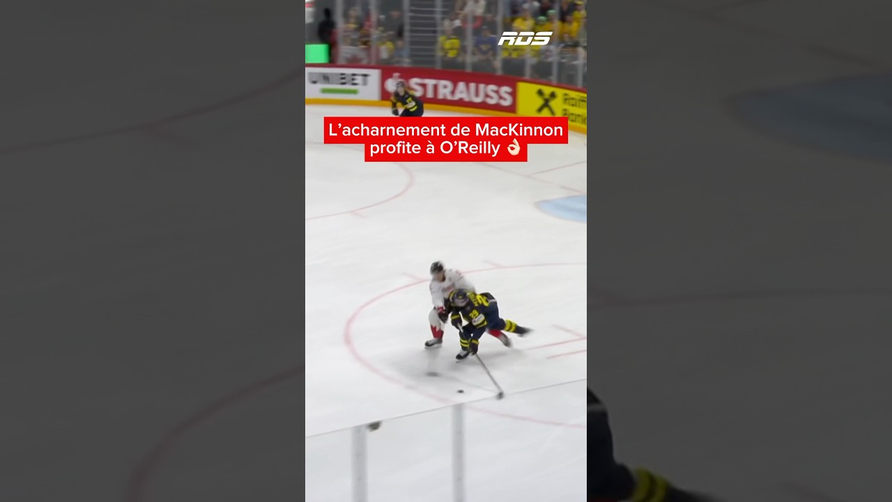 Ryan O’Reilly accepte la passe de Travis Konecny et c’est LE BUTTTT! 3-1 Canada. 🚨🇨🇦 #iihf
