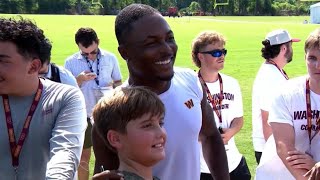 Commanders wide receiver Terry McLaurin draws cheers, brushes away talk of contract