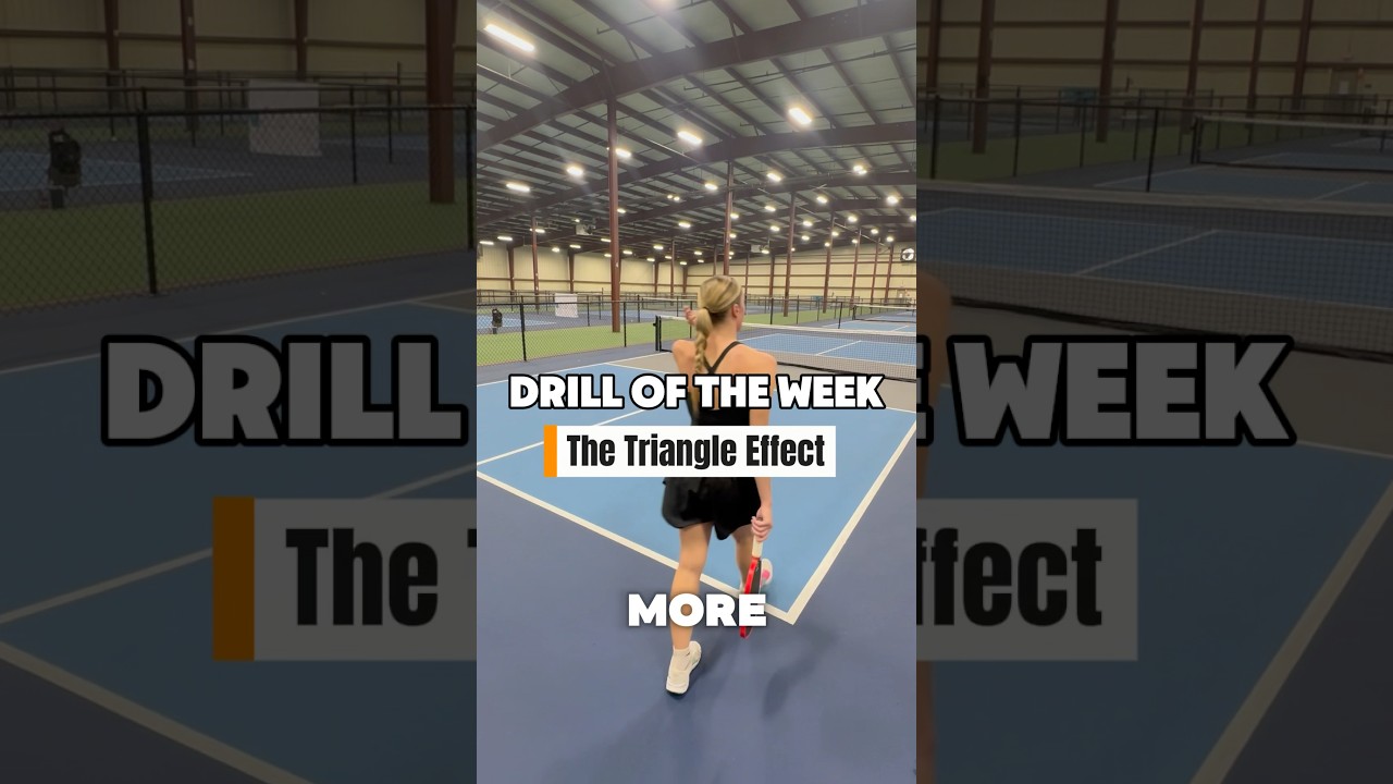 Drill of the Week: The Triangle Effect 📐 #shorts #drill #pickleball