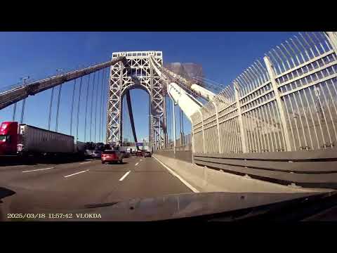 Top of the George Washington Bridge (GWB)! Breathtaking NYC to NJ Views (Upper Level Drive)