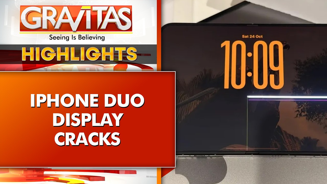 Apple Acknowledges iPhone Duo Display Crack | GRAVITAS Highlights